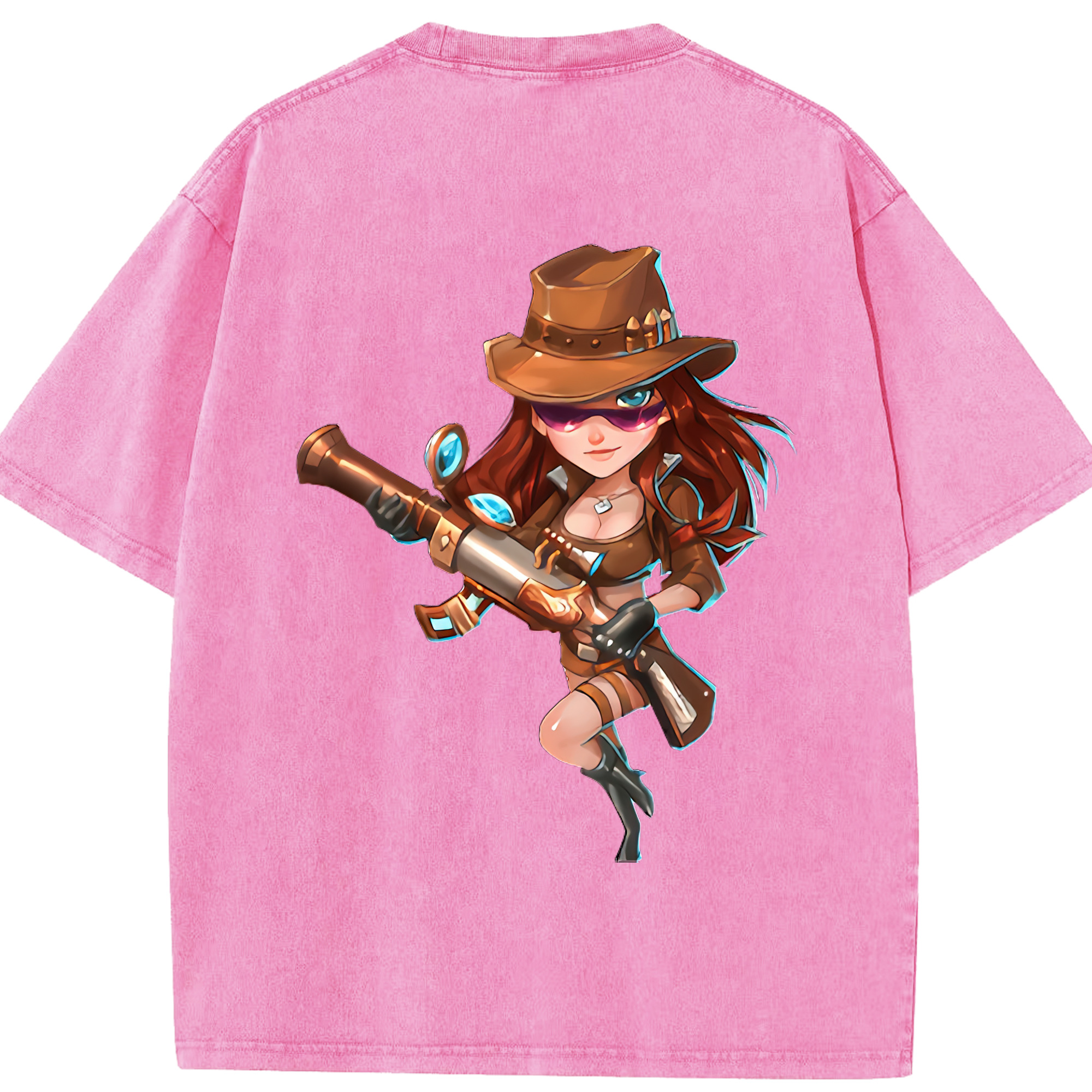 リーグ・オブ・レジェンド League of Legends LOL 綿100% ヴィンテージ風 半袖Tシャツ（背面プリント）